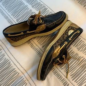 Leather Sperry Bluefish